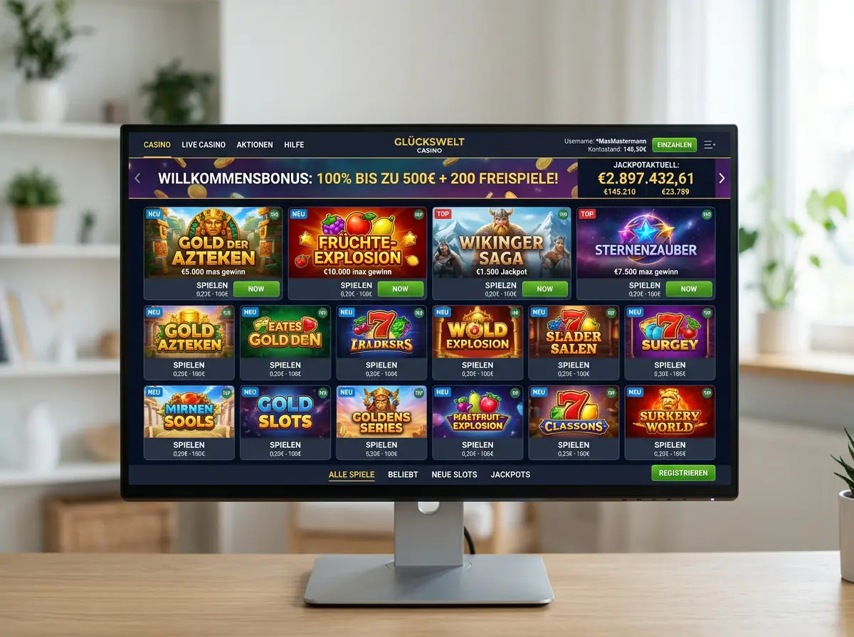 Spieleauswahl bei Freshbet