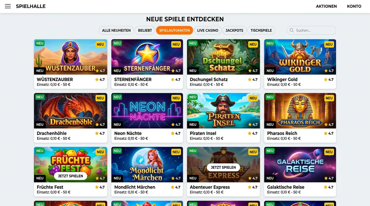 Minispiele & Crash Games — Freshbet